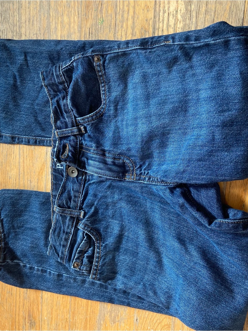 The Children's Place Boys Bootcut Jeans Dark Wash Denim Size 8y